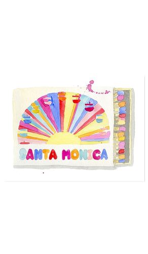 X7 Santa Monica Print in Fuchsia - Furbish Studio - Modalova
