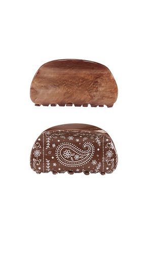 HAARKLAMMER-SET BANDANA in - Frasier Sterling - Modalova