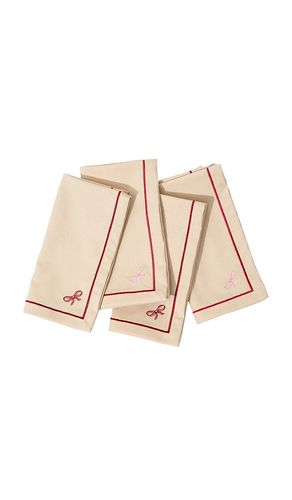 Servilletas de cena bows dinner napkins en color crema talla all - Frasier Sterling - Modalova