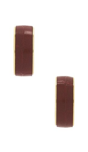 Pendientes de aro croc en color rojo talla all - Frasier Sterling - Modalova
