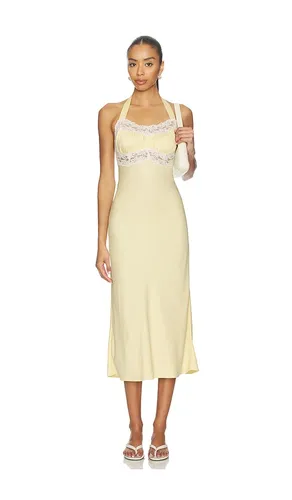 Darcy Satin Midi Dress in . Size L. Also in S - Frankies Bikinis - Modalova