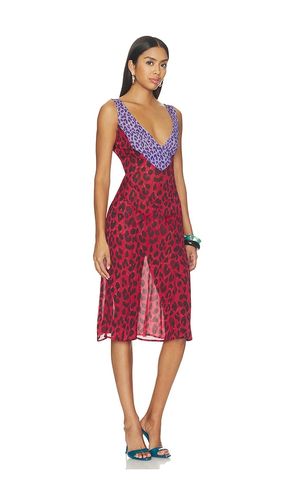 X Devon Lee Carlson Stevie Chiffon Midi Dress in Red. - size M (also in S, XS) - Frankies Bikinis - Modalova