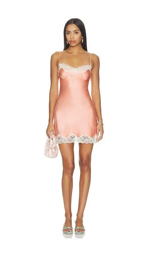 X Devon Lee Carlson Liz Silk Slip Mini Dress in Orange. - size S (also in XS) - Frankies Bikinis - Modalova