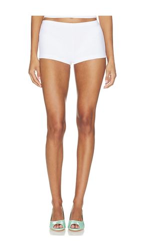 X Devon Lee Carlson Paulina Cotton Shorts in White. - size S (also in XS, M, L, XL) - Frankies Bikinis - Modalova