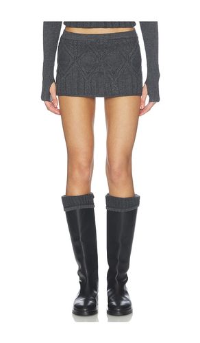 Cali Cloud Knit Skort in Grey. - size L (also in M, S, XS, XXS) - Frankies Bikinis - Modalova