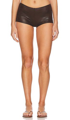 X REVOLVE Basket Leather Short in Chocolate. - size L (also in S, XL, XS) - Frankies Bikinis - Modalova