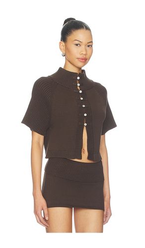 Everett Cotton Knit Cape in . Taglia L. Also in M, S, XS - Frankies Bikinis - Modalova