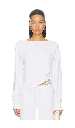 X Devon Lee Carlson Robertson Terry Sweatshirt in White. - size S (also in XS, M, XL) - Frankies Bikinis - Modalova