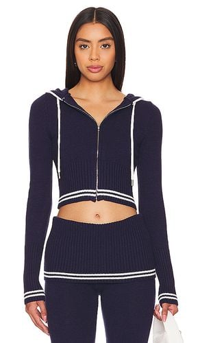 Aimee Cloud Knit Hoodie in Navy. - size L (also in M, S, XL, XS) - Frankies Bikinis - Modalova