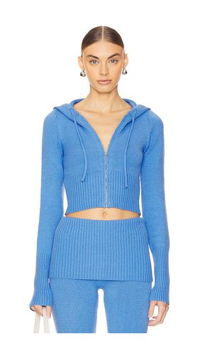 Aimee Cloud Knit Hoodie in Blue. - size M (also in S, XL, XS) - Frankies Bikinis - Modalova