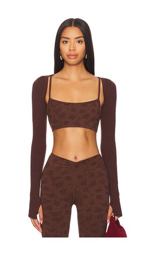 Kate Cloud Knit Shrug in Brown. - size L (also in M, S, XL) - Frankies Bikinis - Modalova