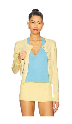 Sundae Knit Cardigan in Yellow. - size L (also in M) - Frankies Bikinis - Modalova