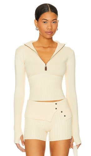 Maverick Cloud Knit Jacket in Cream. - size L (also in M, XL) - Frankies Bikinis - Modalova