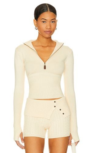 Maverick Cloud Knit Jacket in Cream. - size L (also in XL) - Frankies Bikinis - Modalova