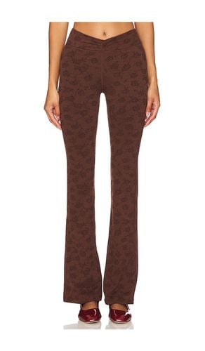 Clementine Shine Jacquard Legging in Brown. - size L (also in M, S, XL, XS) - Frankies Bikinis - Modalova