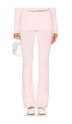 Aimee Cloud Knit Pant in Pink. - size L (also in M, XS) - Frankies Bikinis - Modalova