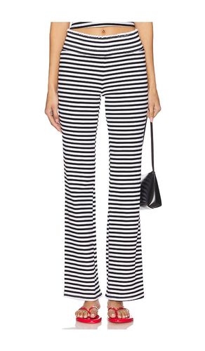 Bambi Rib Pant in Black,White. - size XL (also in XS) - Frankies Bikinis - Modalova
