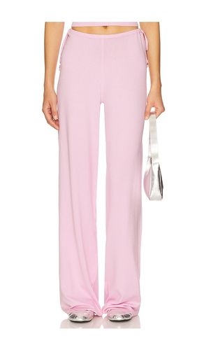 Breeze Knit Pant in Blush. - size L (also in M) - Frankies Bikinis - Modalova