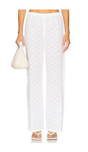 Princess Eyelet Pant in Daisy Eyelet in White. - size S (also in XS) - Frankies Bikinis - Modalova