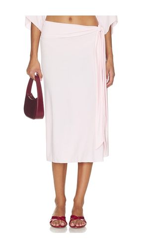 X Devon Lee Carlson Lola Jersey Midi Skirt in Pink. - size M (also in L) - Frankies Bikinis - Modalova