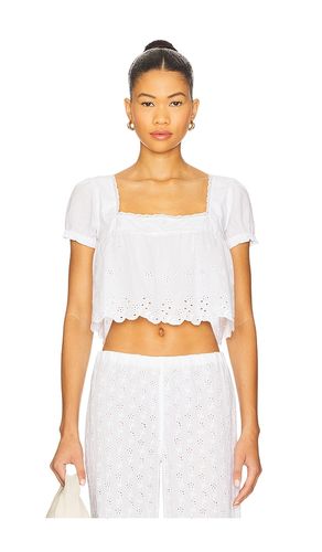 Princess Gauze Blouse in Daisy Eyelet in White. - size L (also in XL) - Frankies Bikinis - Modalova