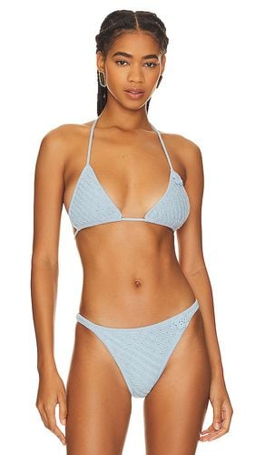 X REVOLVE Tide Crochet Top in Baby Blue. - size M (also in S) - Frankies Bikinis - Modalova