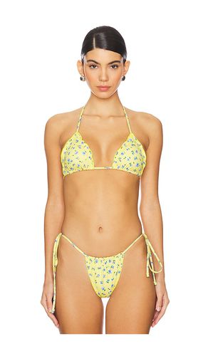 Tidal Bikini Top in Yellow. - size L (also in M, S, XS) - Frankies Bikinis - Modalova