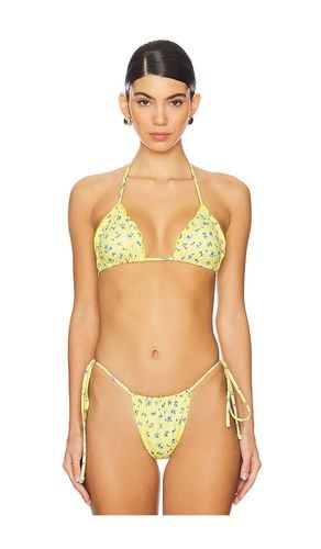 Tidal Bikini Top in Yellow. - size M (also in S, XS) - Frankies Bikinis - Modalova