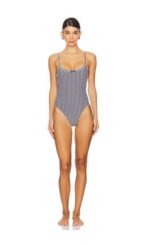 Juliet Seersucker Gingham One Piece in Black. - size L (also in XS) - Frankies Bikinis - Modalova