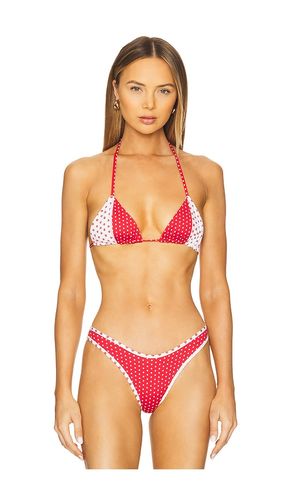 Coastal Bikini Top in Red,White. - size S (also in XS) - Frankies Bikinis - Modalova