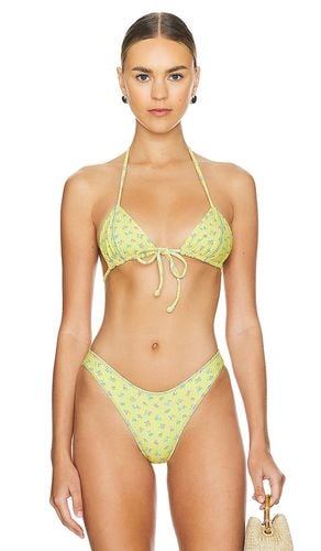 Coastal Terry Rib Top in Mustard. - size L (also in M) - Frankies Bikinis - Modalova