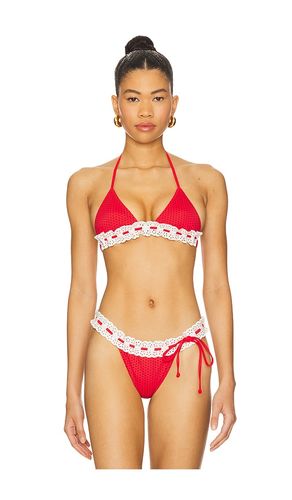 Lana Bikini Top in Red. - size L (also in M, S, XL) - Frankies Bikinis - Modalova