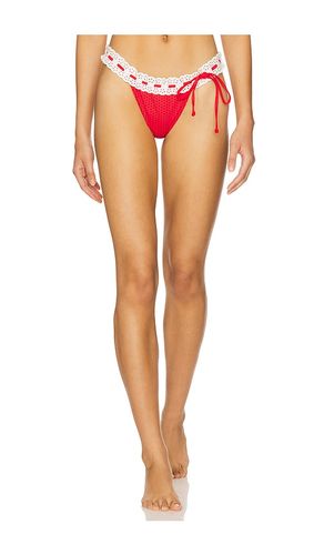 Lacey Bikini Bottom in Red. - size L (also in XL) - Frankies Bikinis - Modalova