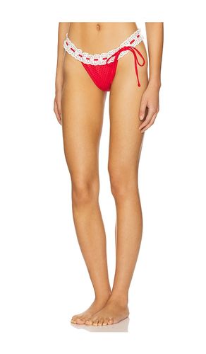 Lacey Bikini Bottom in Red. - size L (also in XL) - Frankies Bikinis - Modalova