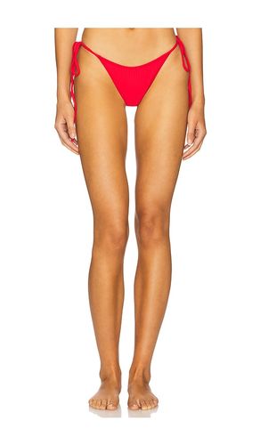 Mackenzie Ribbed Bikini Bottom in Red. - size L (also in S, XS) - Frankies Bikinis - Modalova