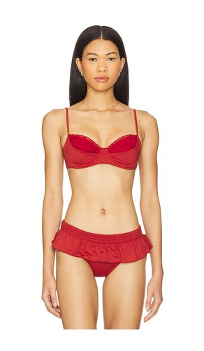 X Bella Hadid Austin Bikini Top in Burgundy. - size L (also in M, S, XL, XS) - Frankies Bikinis - Modalova