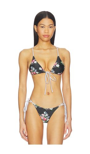 June Satin Top in Black. - size M (also in S) - Frankies Bikinis - Modalova