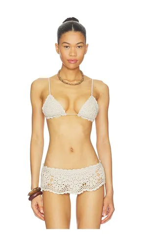 Elena Crochet Top in Neutral. - size M (also in S) - Frankies Bikinis - Modalova