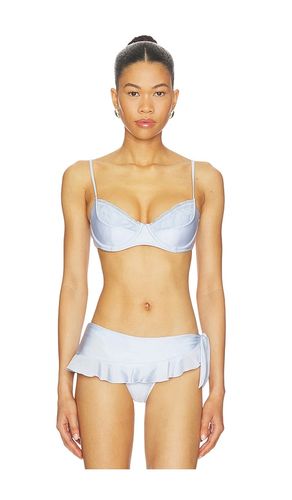 Austin Satin Top in Baby Blue. - size M (also in S) - Frankies Bikinis - Modalova