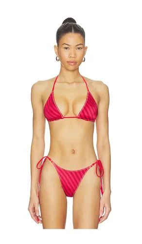 X JENNIE Nick Satin Top in Red. - size M (also in XS) - Frankies Bikinis - Modalova