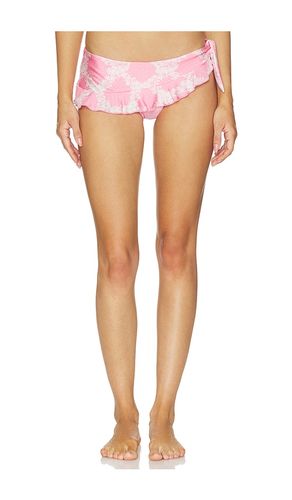 Farah Satin Bikini Bottom in Pink. - size L (also in M, S, XS) - Frankies Bikinis - Modalova