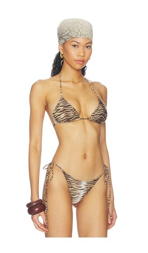 X Devon Lee Carlson Nick Triangle Bikini Top in Brown. - size M (also in S, XS) - Frankies Bikinis - Modalova