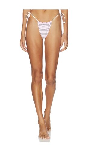 Tia Reversible Satin Bikini Bottom in Pink. - size L (also in M, S, XL) - Frankies Bikinis - Modalova