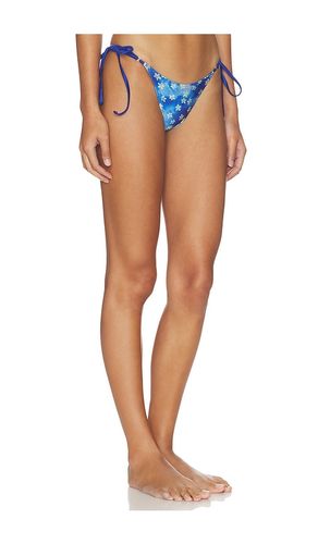 Mackenzie Satin Bikini Bottom in Blue. - size L (also in M, S) - Frankies Bikinis - Modalova