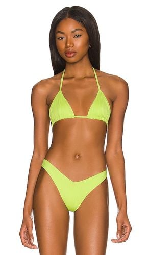 Phillipa Plisse Bikini Top in Green. - size L (also in M) - Frankies Bikinis - Modalova