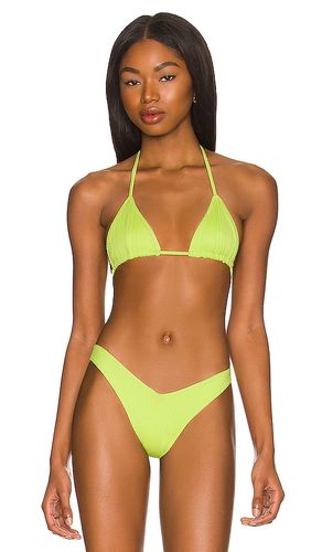 Phillipa Plisse Bikini Top in Green. - size L (also in M, S) - Frankies Bikinis - Modalova