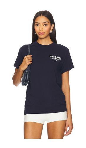 The Motto Tee in Blue. - size L (also in M, S, XL/1X) - Free & Easy - Modalova