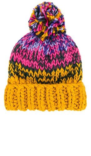 Gorro de punto a rayas con pompón tide en color amarillo talla all en - Yellow. Talla all - Free People - Modalova