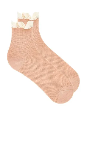 Beloved Waffle Knit Ankle Socks in - Free People - Modalova