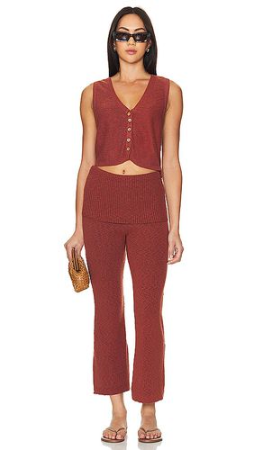 Conjunto de pantalón y suéter ruby en color rust, burgundy talla L en - Rust, Burgundy. Talla L (también en M, S, XL - Free People - Modalova
